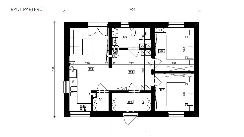PROJEKT VERDE 1 M  53,00 m2