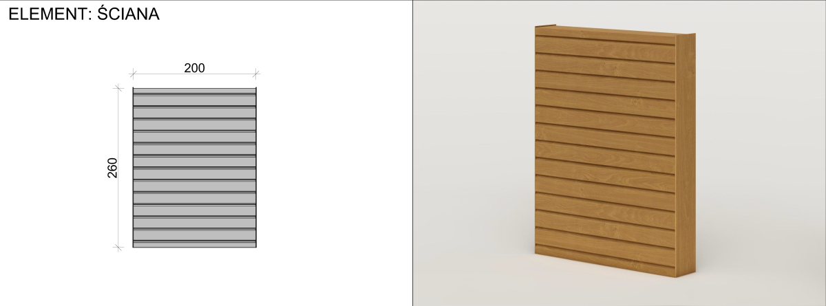 System modułowych drewnianych elementów prefabrykowanych