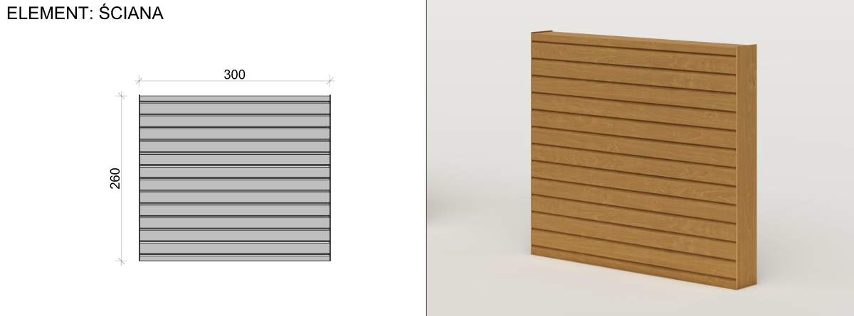 System modułowych drewnianych elementów prefabrykowanych
