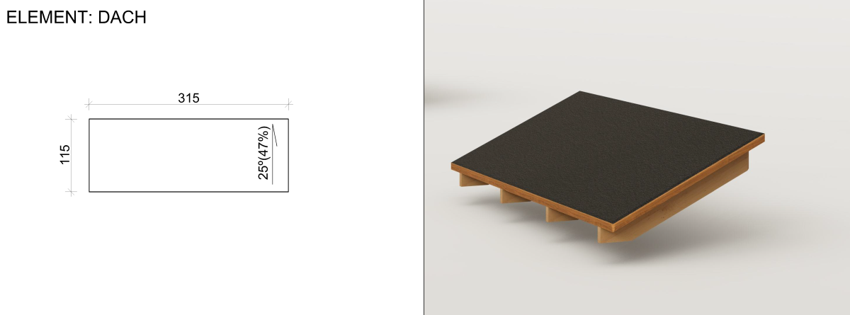 System modułowych drewnianych elementów prefabrykowanych