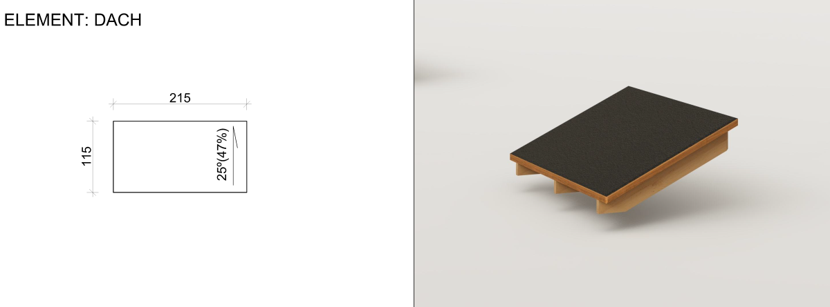 System modułowych drewnianych elementów prefabrykowanych